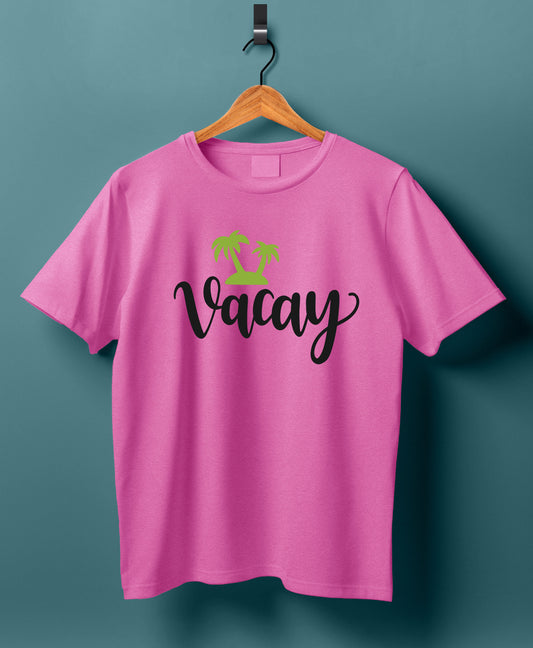 Women Cotton T-Shirt - Vacay