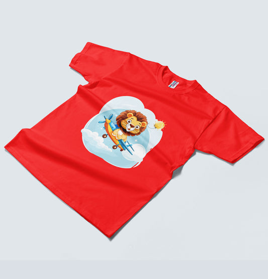 Kids T-Shirt - Lion Pilot (Unisex)