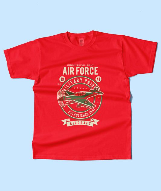 Kids T-Shirt - Airforce Plane (Unisex)