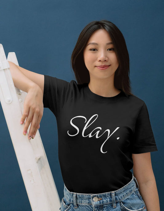 Women Cotton T-Shirt - Slay