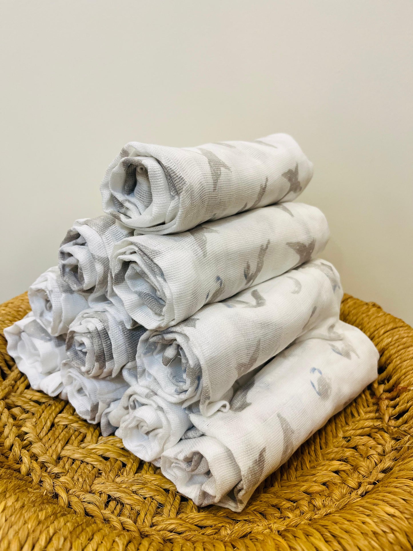 Organic Muslin Cotton Baby Towel | Wolf and Bird - Set of 2