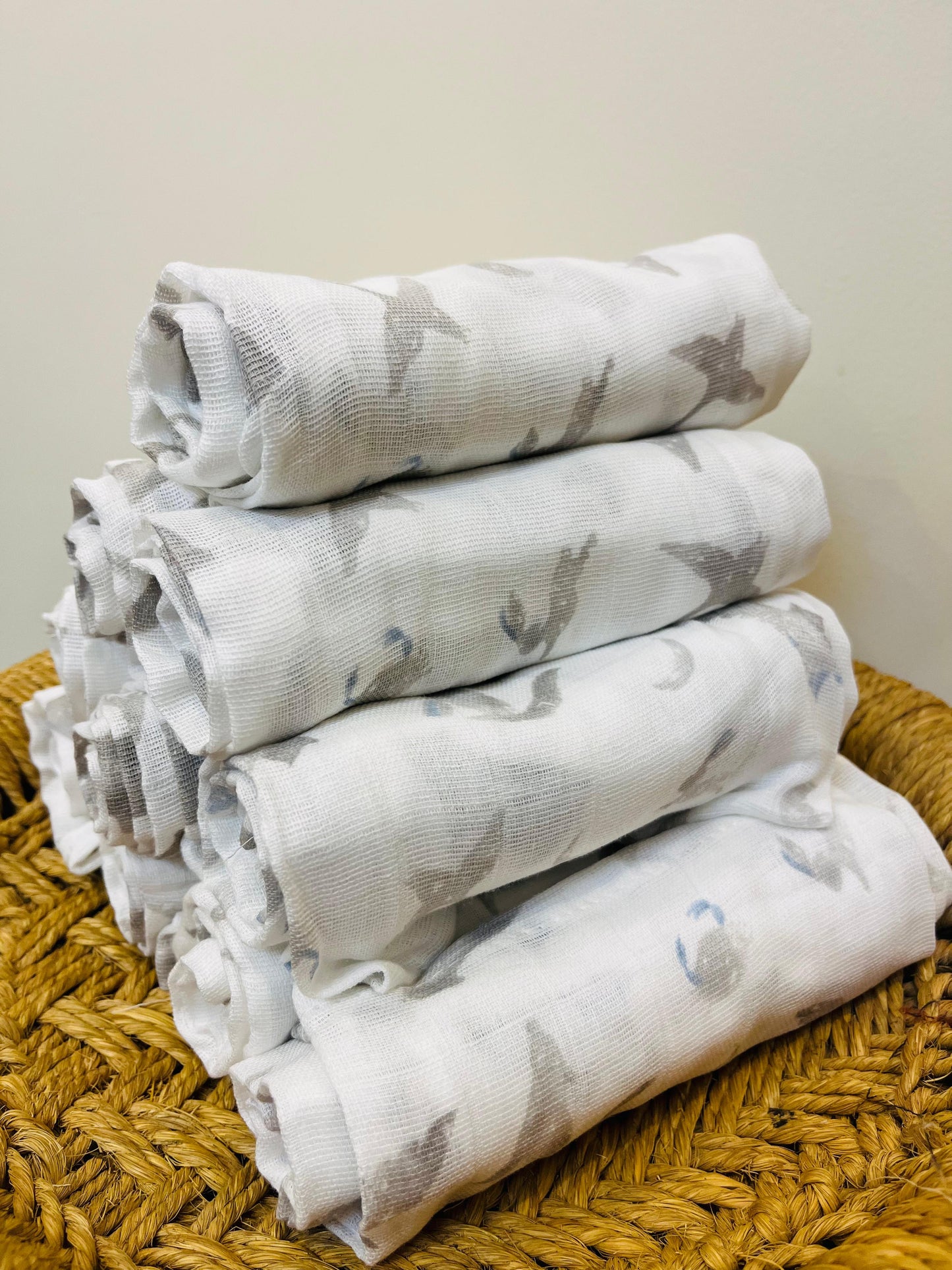 Organic Muslin Cotton Baby Towel | Wolf and Bird - Set of 2