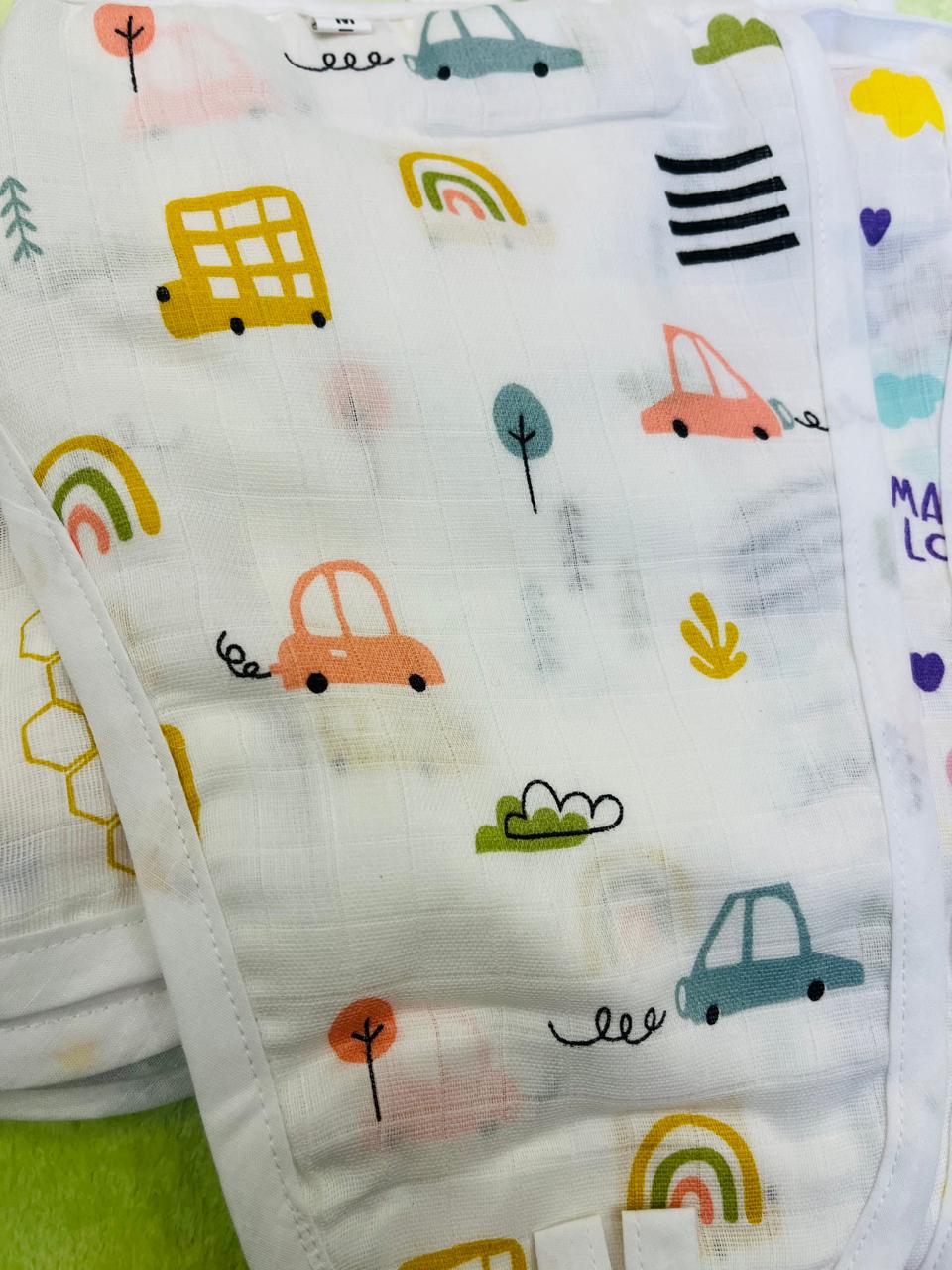 Muslin Langots - Set of 2 | Organic Muslin Cotton | Knot-Tie |  With Thin Pad