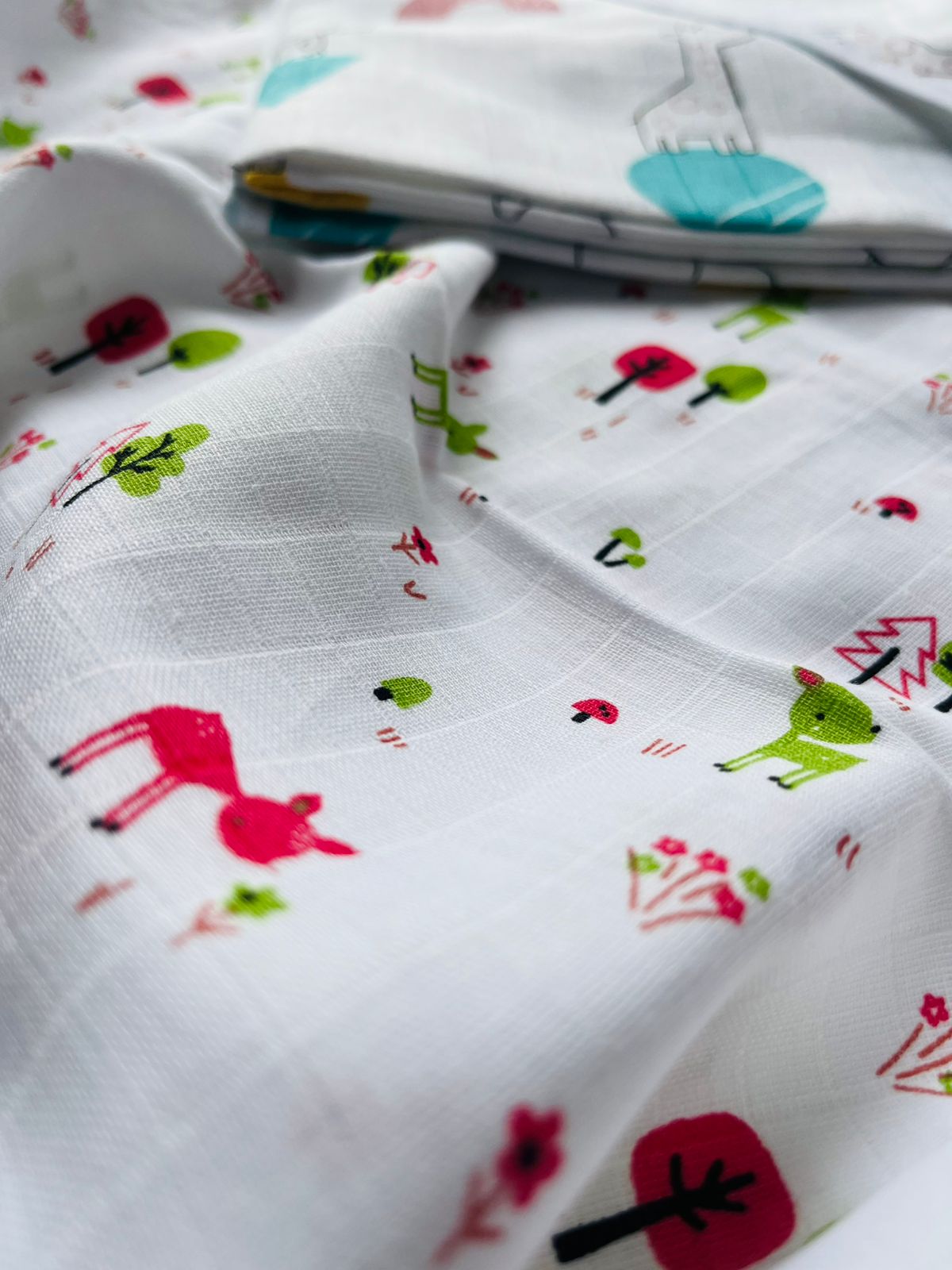Muslin Hooded Baby Blanket/Towel | Organic | Pure Muslin | White, Assorted Designs