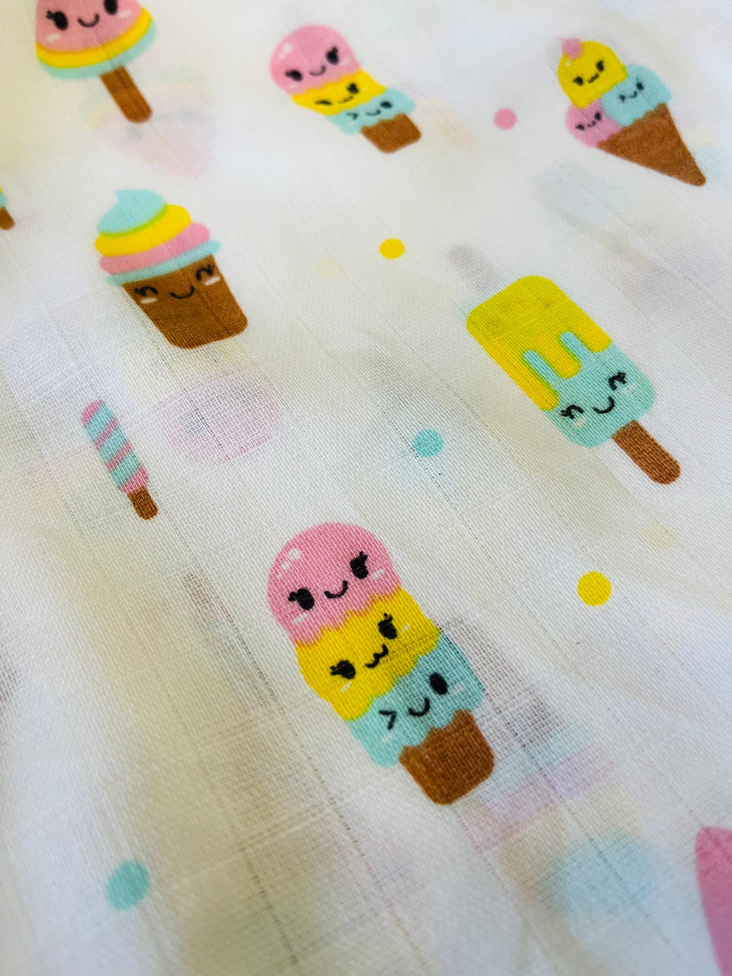 Organic Muslin Cotton Baby Towel | Set of 6  - 90 x 45 Cms