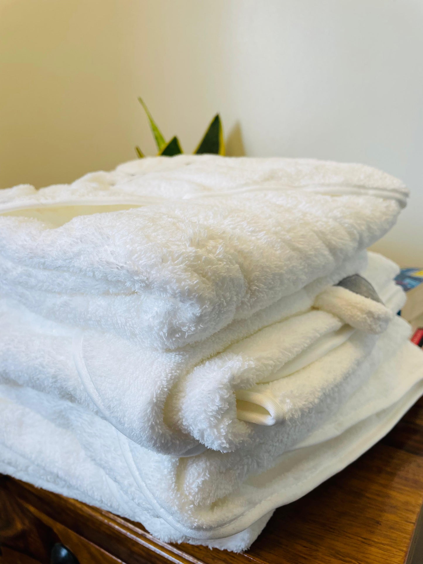 White Bear Cap Towel - Soft | Cozy | Skin-Friendly | (0 Months to 30 Months)