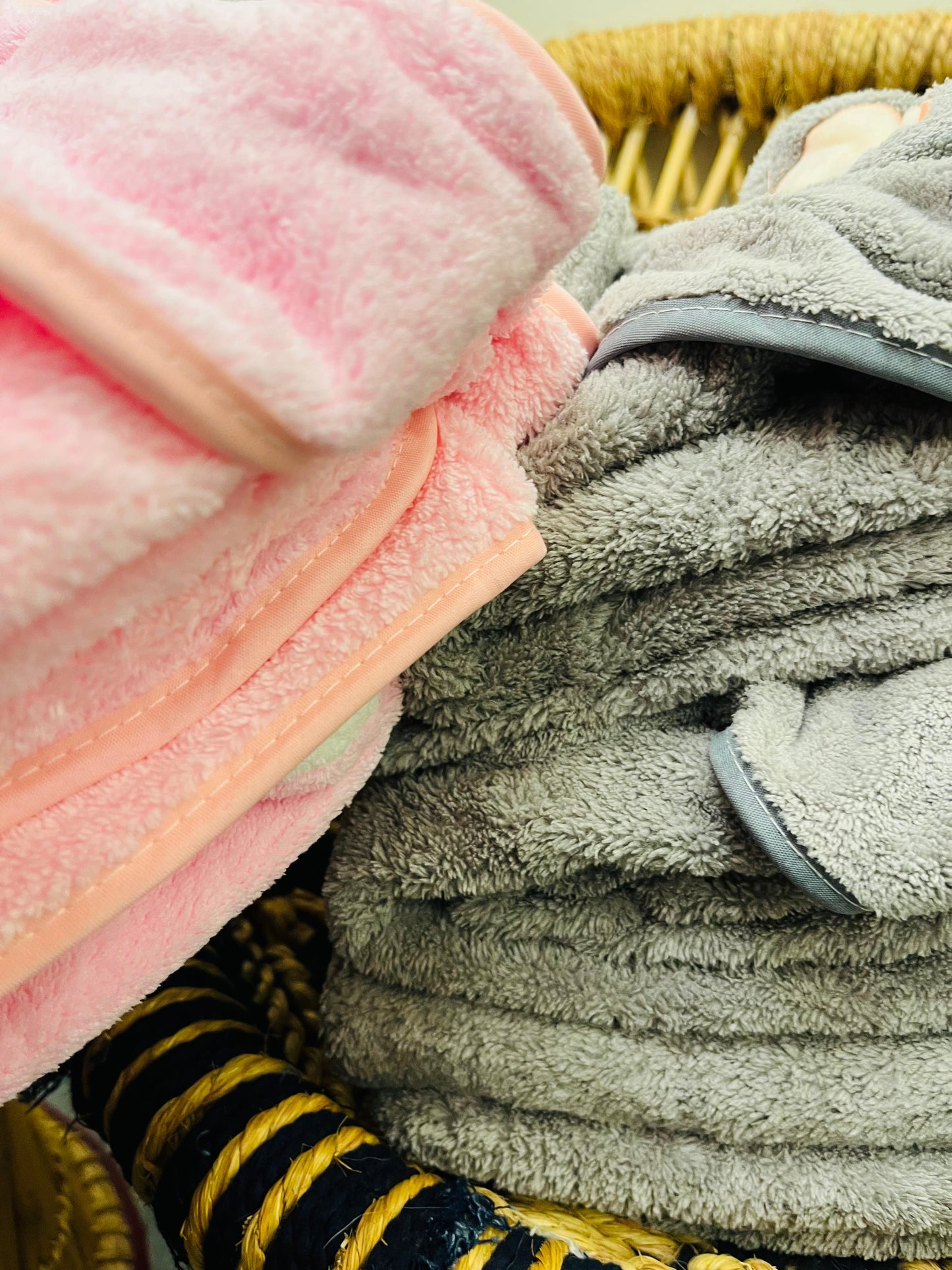 Grey Elephant | Microfibre Cotton Cap Towel | Cozy | Skin-Friendly | (0 Months to 24 Months)