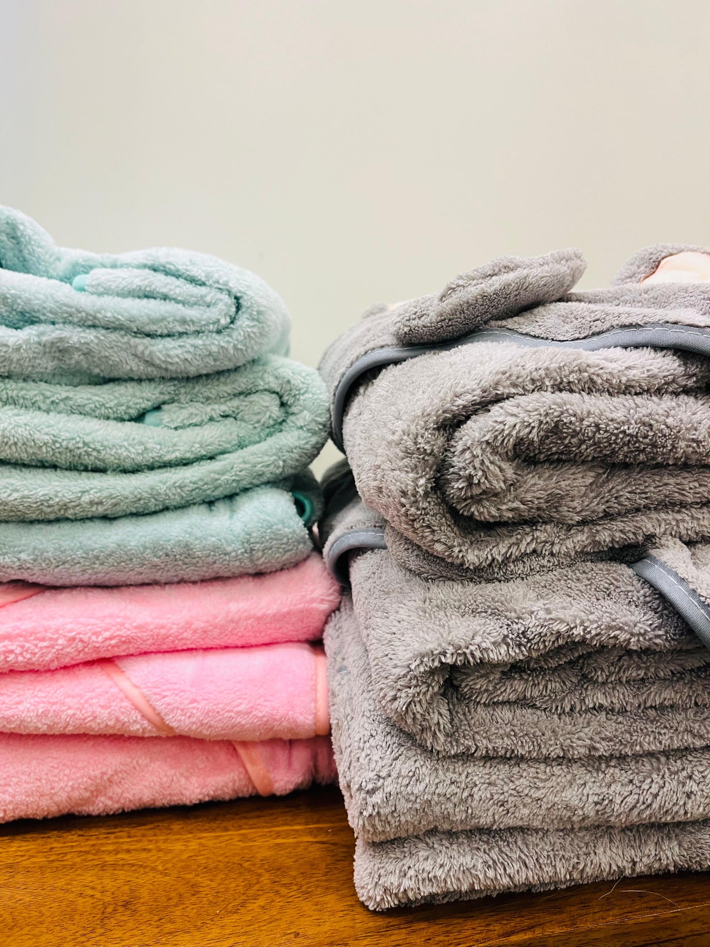 Grey Elephant | Microfibre Cotton Cap Towel | Cozy | Skin-Friendly | (0 Months to 24 Months)