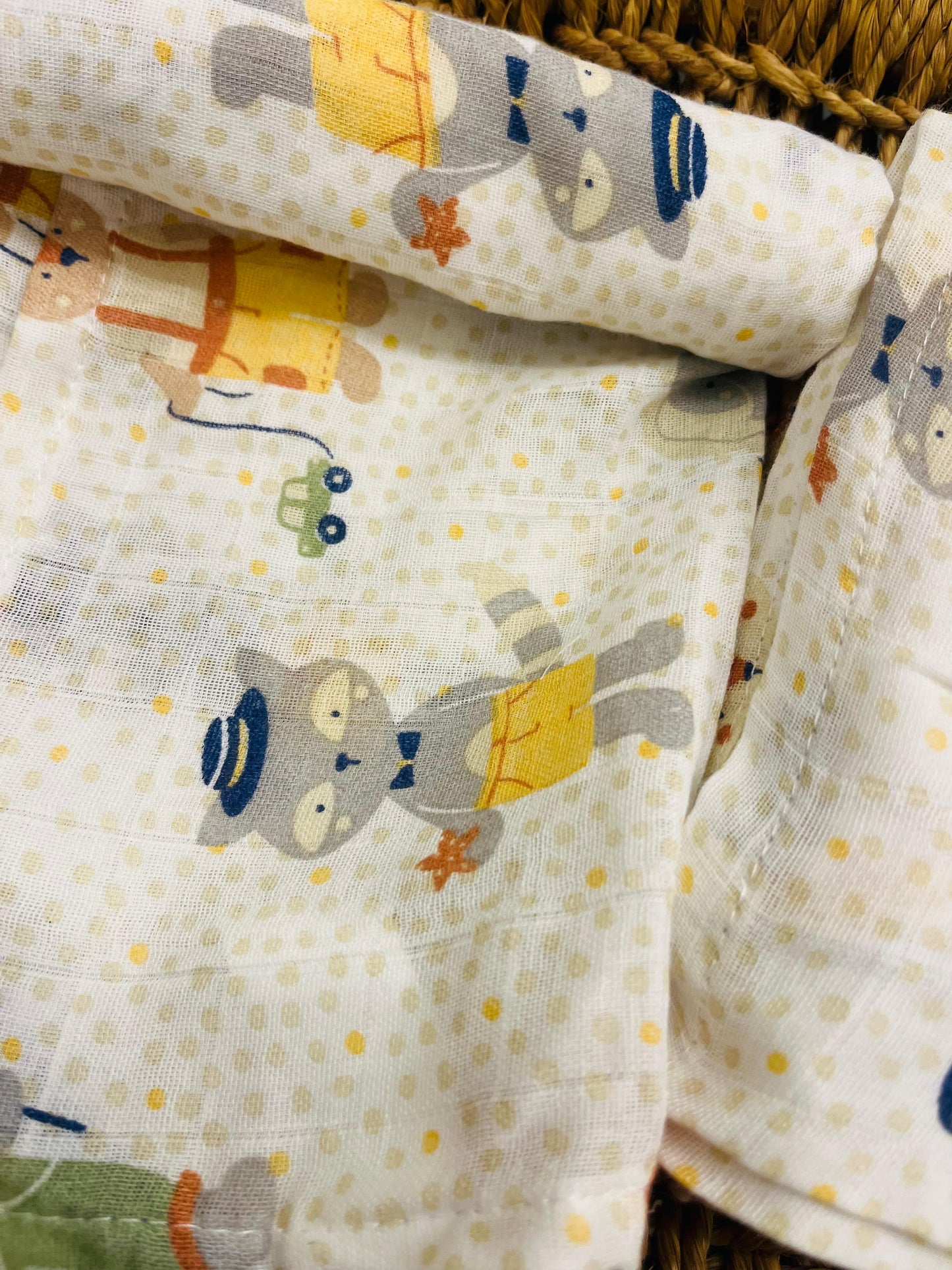 Organic Muslin Cotton Baby Towel | Fox Friends - Set of 2