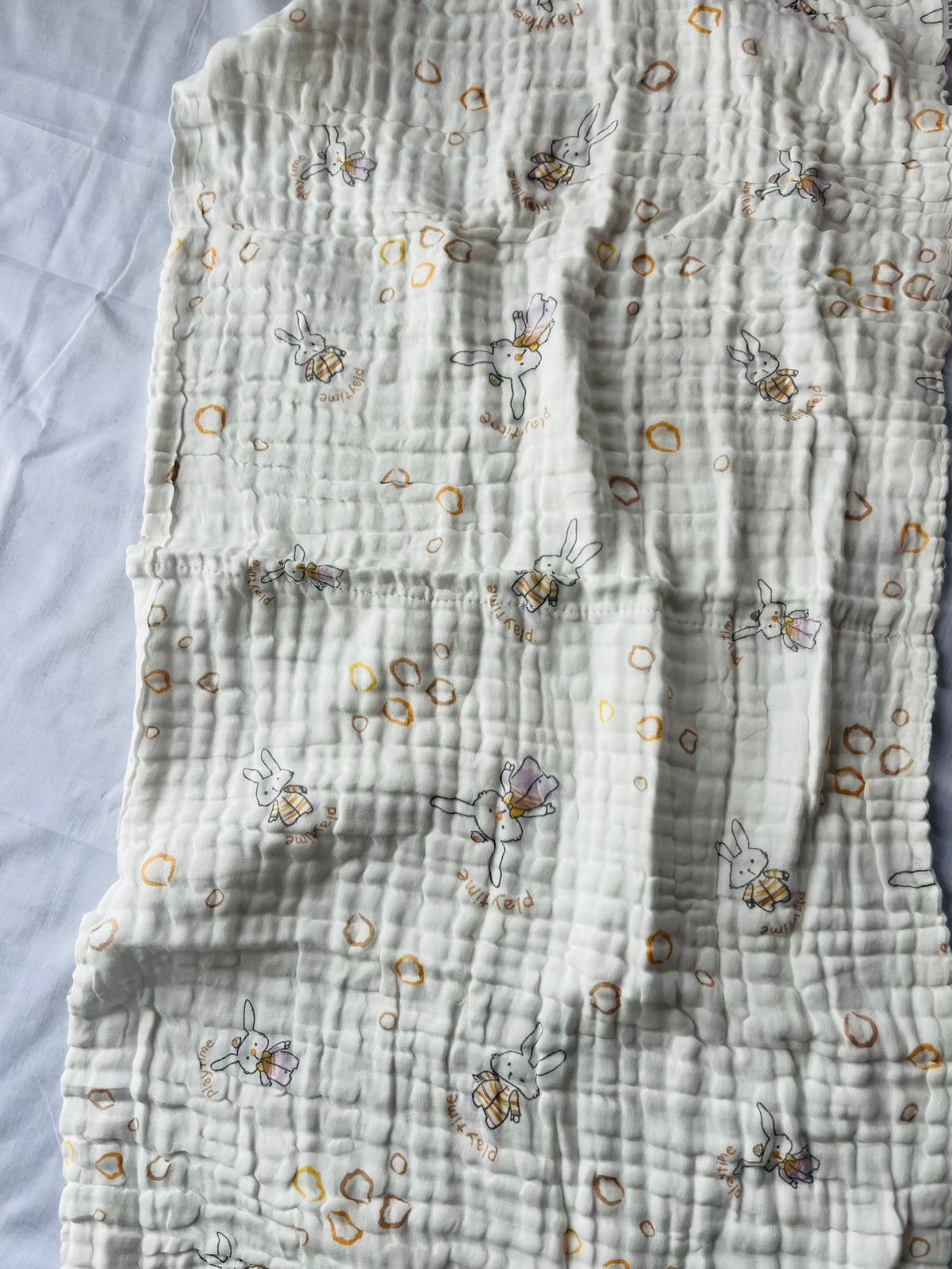Muslin Multi-Layered Bath Towels | Crinkled | Assorted Designs