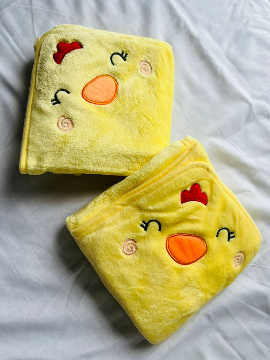 Yellow Soft Towel/Blanket - Premium | Soft | Cozy | Skin-Friendly | (0 Months to 30 Months)