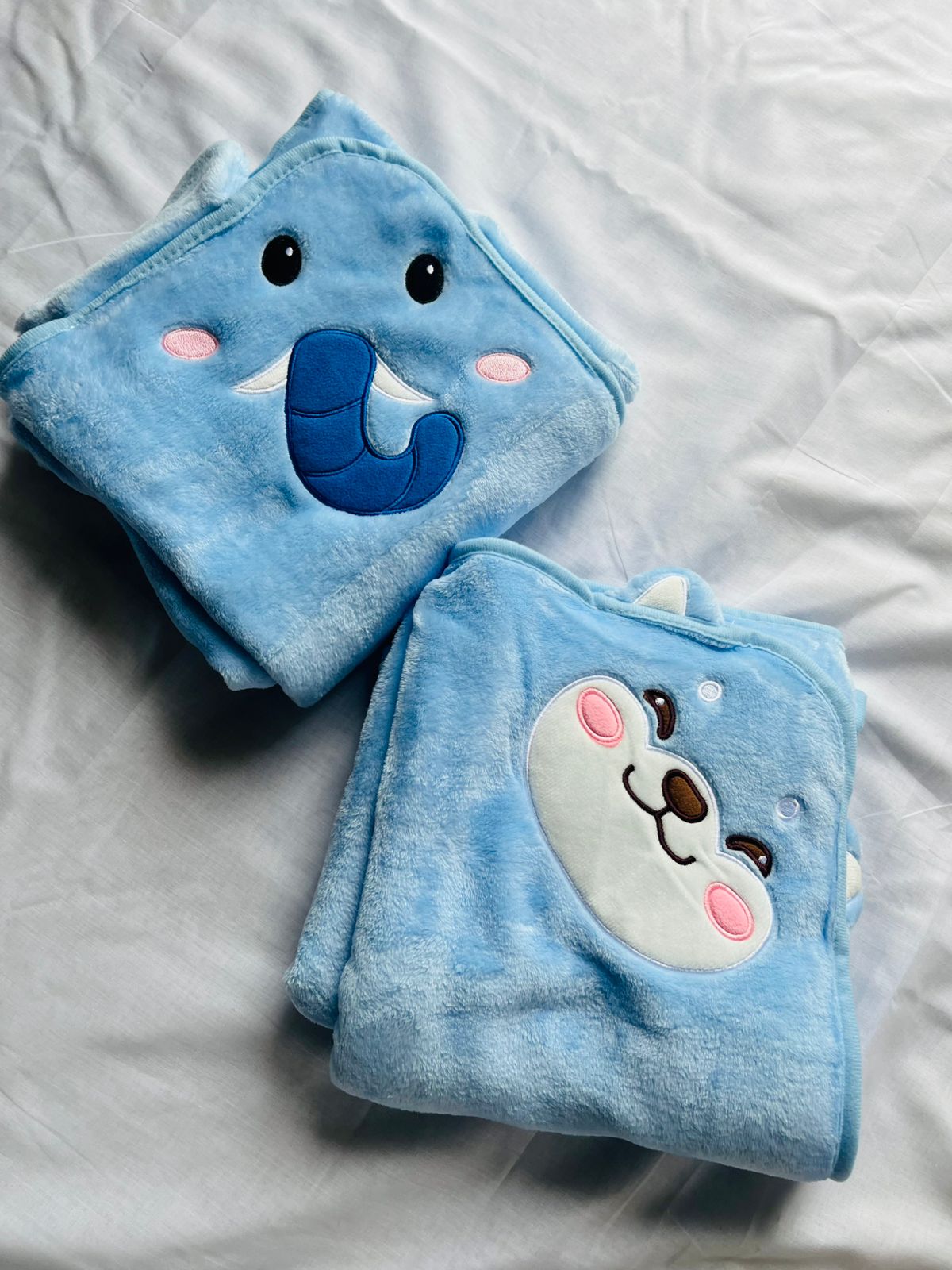 Light Blue Soft Towel/Blanket - Premium | Soft | Cozy | Skin-Friendly | (0 Months to 30 Months)