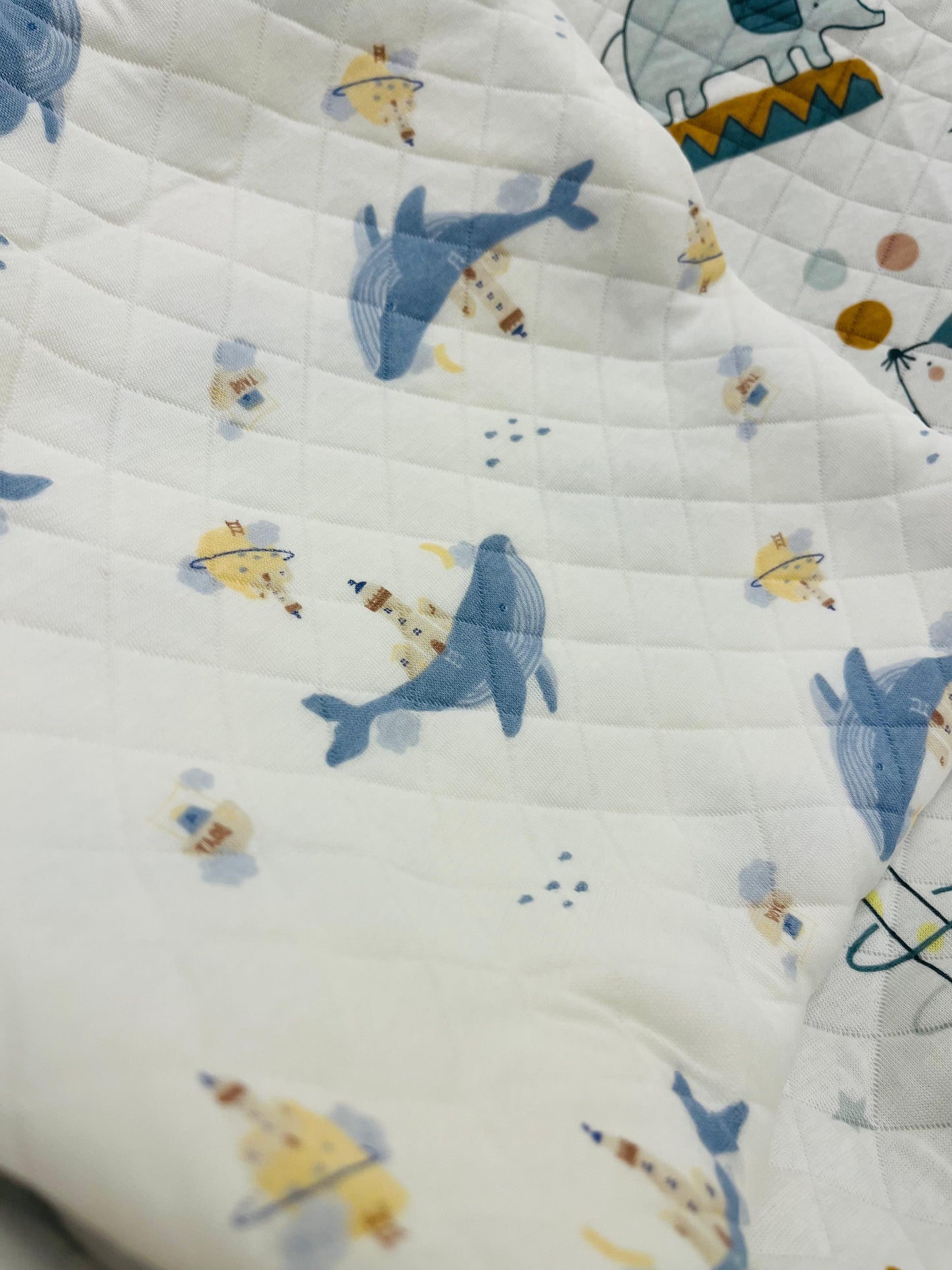 Eco - Muslin Cotton Blanket cum Towel | Animal Friends | (0 Months to 30 Months) Without Hood