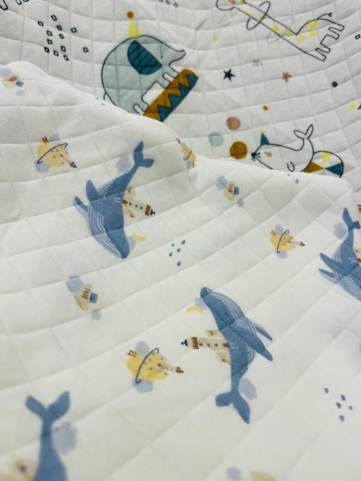 Eco - Muslin Cotton Blanket cum Towel | Animal Friends | (0 Months to 30 Months) Without Hood