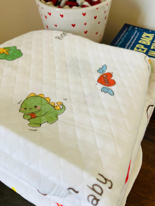 Eco - Muslin Cotton Hooded Blanket cum Towel | Baby Dragon | (0 Months to 30 Months)