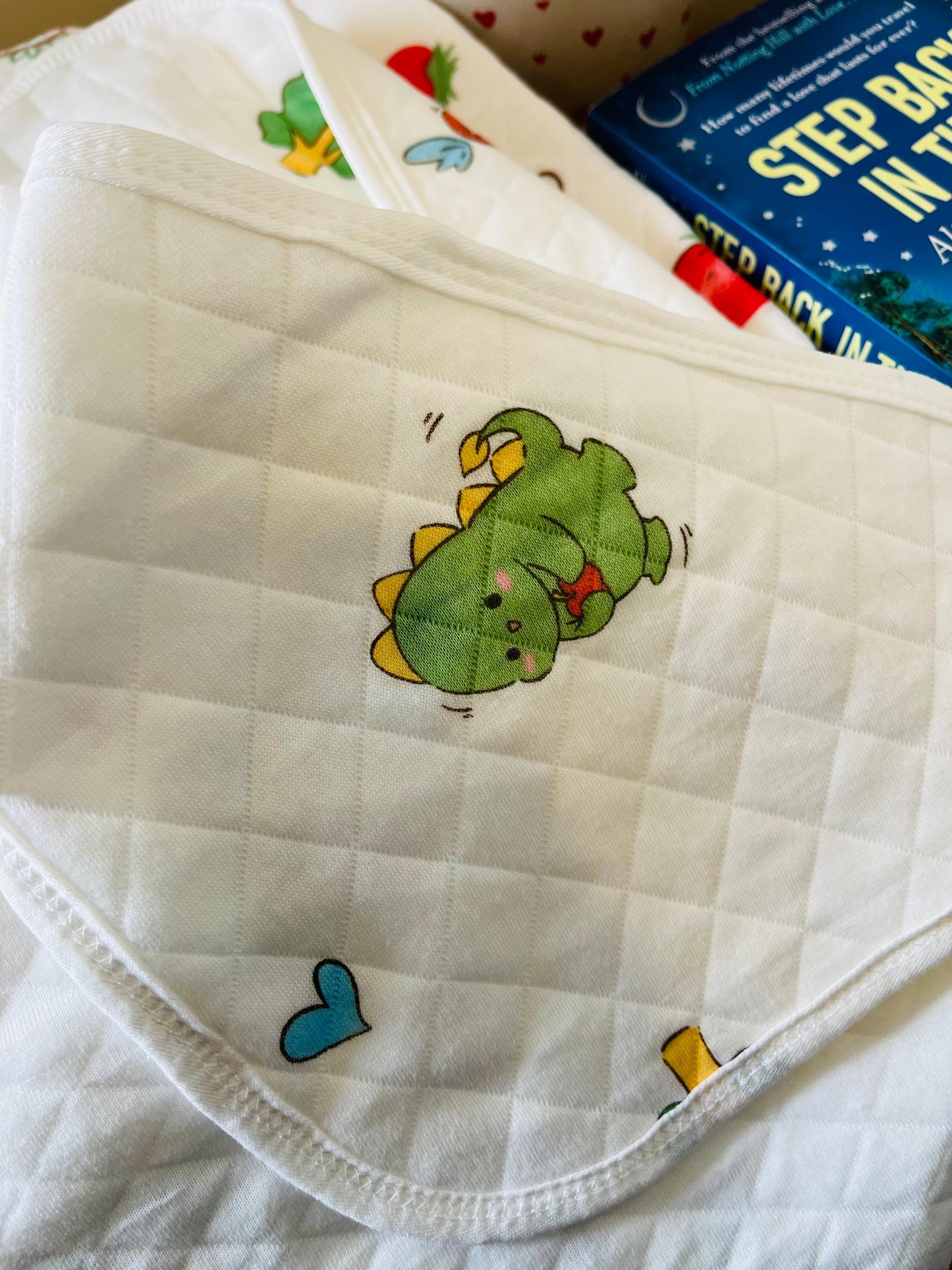 Eco - Muslin Cotton Hooded Blanket cum Towel | Baby Dragon | (0 Months to 30 Months)