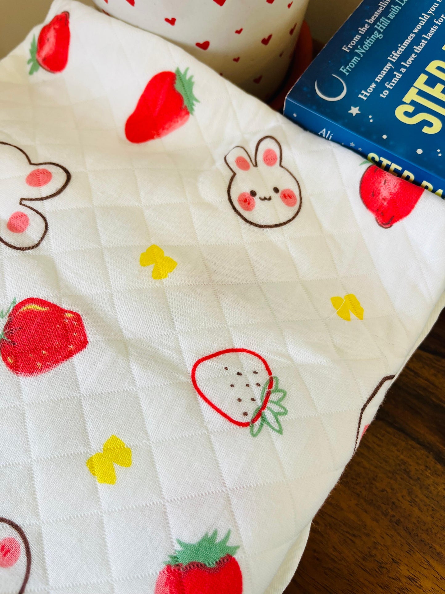 Eco - Muslin Cotton Hooded Blanket cum Towel | Miffy Bear & Japanese | (0 Months to 30 Months)