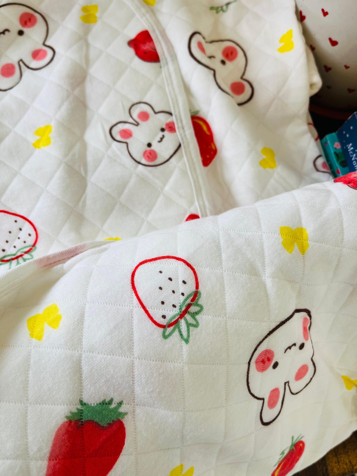 Eco - Muslin Cotton Hooded Blanket cum Towel | Miffy Bear & Japanese | (0 Months to 30 Months)