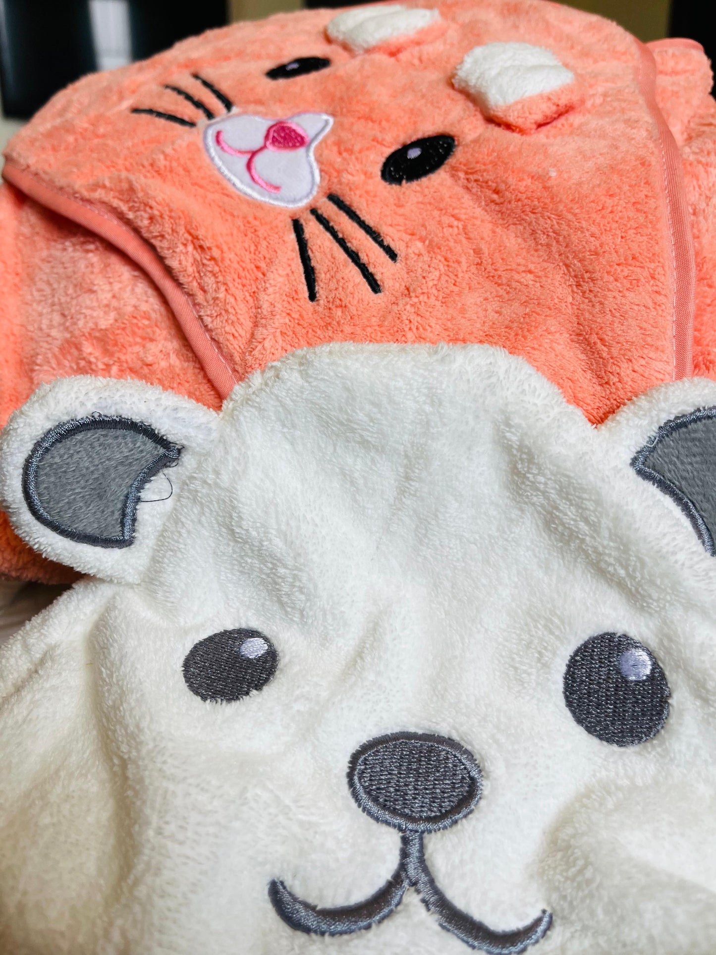 Pink Bunny Cap Towel - Soft | Cozy | Skin-Friendly | (0 Months to 24 Months)